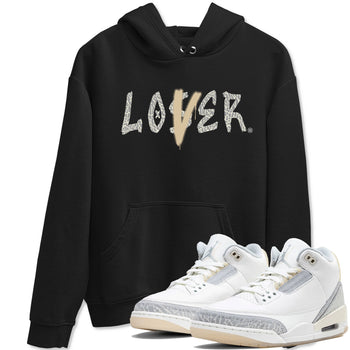 Air Jordan 3 Craft Ivory shirt to match jordans Loser Lover sneaker tees 3s Ivory SNRT Sneaker Release Tees unisex cotton Black 1 crew neck shirt