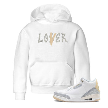 Air Jordan 3 Craft Ivory shirt to match jordans Loser Lover sneaker tees 3s Ivory SNRT sneaker release tees baby toddler White 1 cotton Shirt