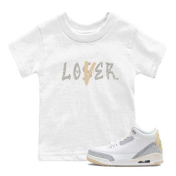 Air Jordan 3 Craft Ivory shirt to match jordans Loser Lover sneaker tees 3s Ivory SNRT sneaker release tees baby toddler White 1 cotton Shirt
