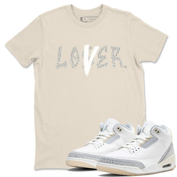 Air Jordan 3 Craft Ivory shirt to match jordans Loser Lover sneaker tees 3s Ivory SNRT Sneaker Release Tees unisex cotton Natural 1 crew neck shirt