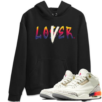 Air Jordan 3 X J Balvin shirt to match jordans Loser Lover sneaker tees Air Jordan 3 X J Balvin SNRT Sneaker Release Tees LGBT Pride T-Shirt Unisex Black 1 T-Shirt