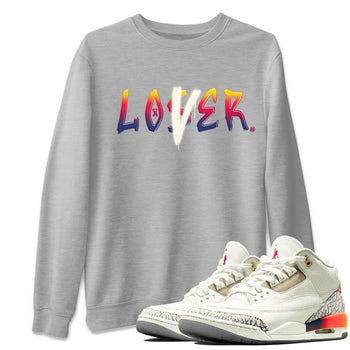 Air Jordan 3 X J Balvin shirt to match jordans Loser Lover sneaker tees Air Jordan 3 X J Balvin SNRT Sneaker Release Tees LGBT Pride T-Shirt Unisex Heather Grey 1 T-Shirt