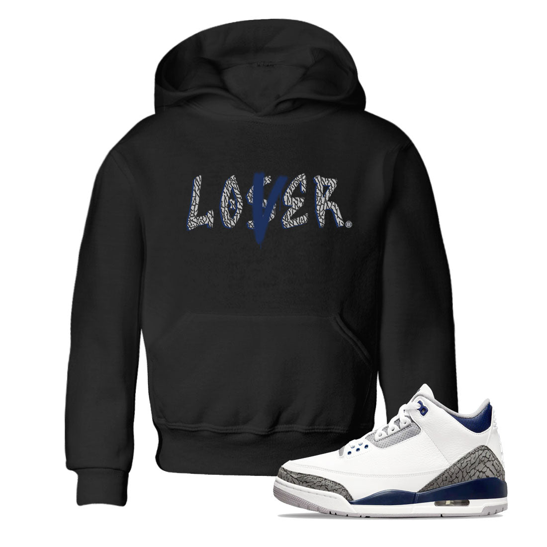Air Jordan 3 Midnight Navy shirt to match jordans Loser Lover sneaker tees AJ3 Midnight Navy SNRT Sneaker T Shirt  baby toddler Black 1 cotton Shirt