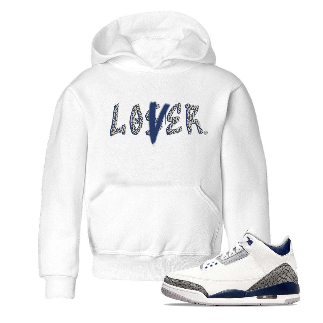 Air Jordan 3 Midnight Navy shirt to match jordans Loser Lover sneaker tees AJ3 Midnight Navy SNRT Sneaker T Shirt  baby toddler White 1 cotton Shirt