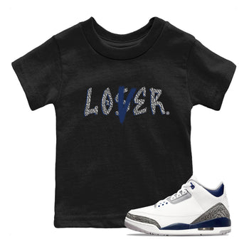 Air Jordan 3 Midnight Navy shirt to match jordans Loser Lover sneaker tees AJ3 Midnight Navy SNRT Sneaker T Shirt  baby toddler Black 1 cotton Shirt