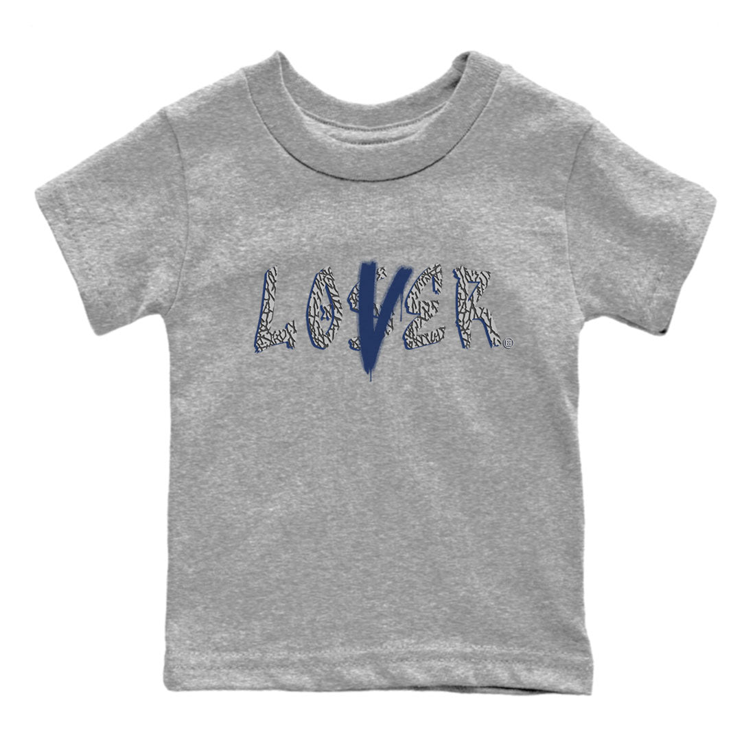 Air Jordan 3 Midnight Navy shirt to match jordans Loser Lover sneaker tees AJ3 Midnight Navy SNRT Sneaker T Shirt  baby toddler Heather Grey 2 cotton Shirt