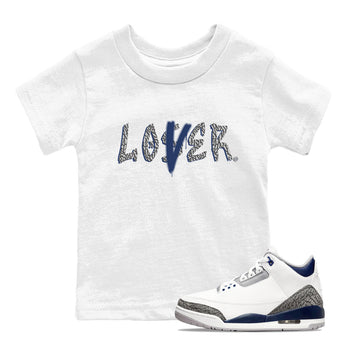 Air Jordan 3 Midnight Navy shirt to match jordans Loser Lover sneaker tees AJ3 Midnight Navy SNRT Sneaker T Shirt  baby toddler White 1 cotton Shirt