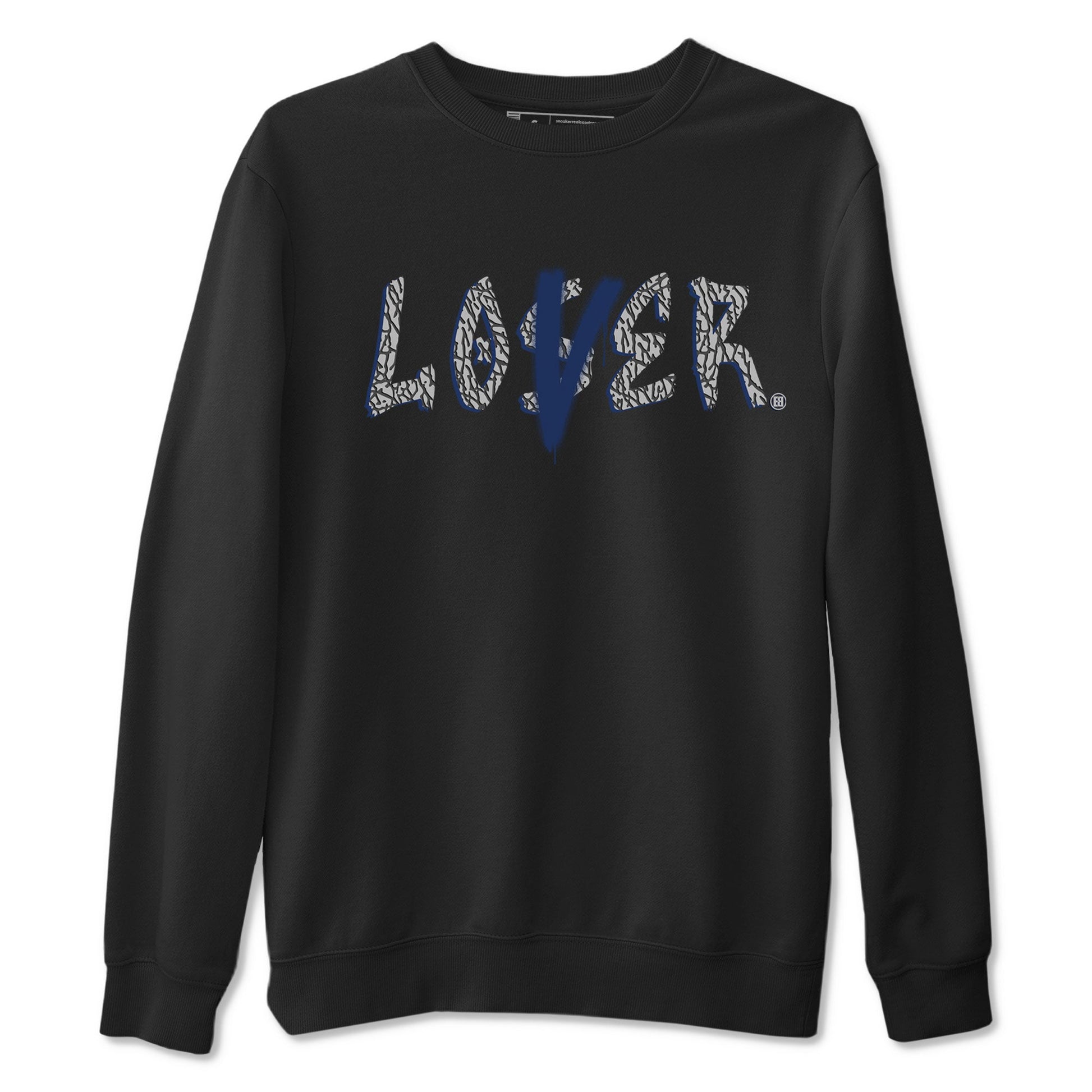Air Jordan 3 Midnight Navy shirt to match jordans Loser Lover sneaker tees 3s Midnight Navy SNRT Sneaker T Shirt  unisex cotton Black 2 crew neck shirt