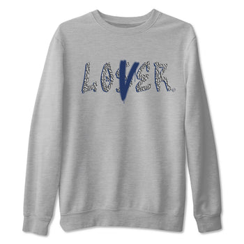 Air Jordan 3 Midnight Navy shirt to match jordans Loser Lover sneaker tees 3s Midnight Navy SNRT Sneaker T Shirt  unisex cotton Heather Grey 2 crew neck shirt