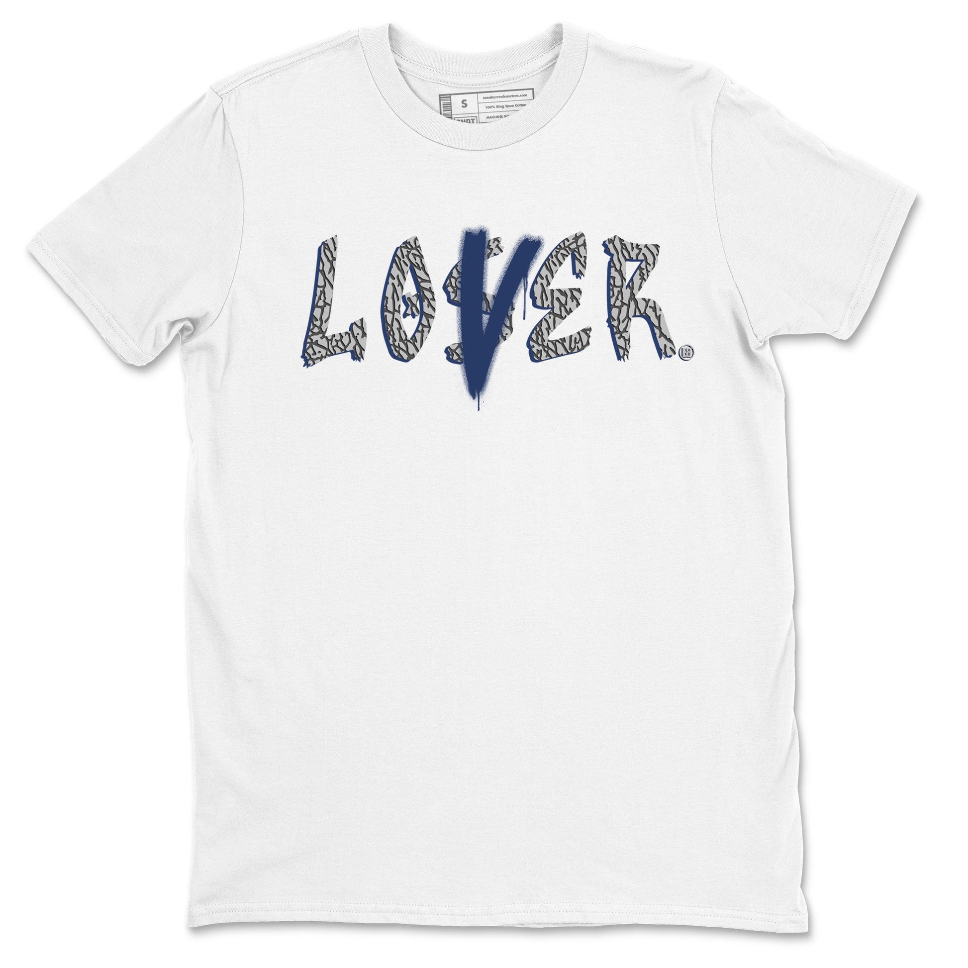 Air Jordan 3 Midnight Navy shirt to match jordans Loser Lover sneaker tees 3s Midnight Navy SNRT Sneaker T Shirt  unisex cotton White 2 crew neck shirt