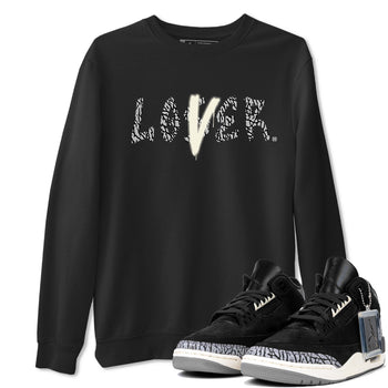 AJ3 Retro Off Noir shirt to match jordans Loser Lover sneaker tees Air Jordan 3 Off Noir SNRT Sneaker Tees Casual Crew Neck T-Shirt Unisex Black 1 T-Shirt