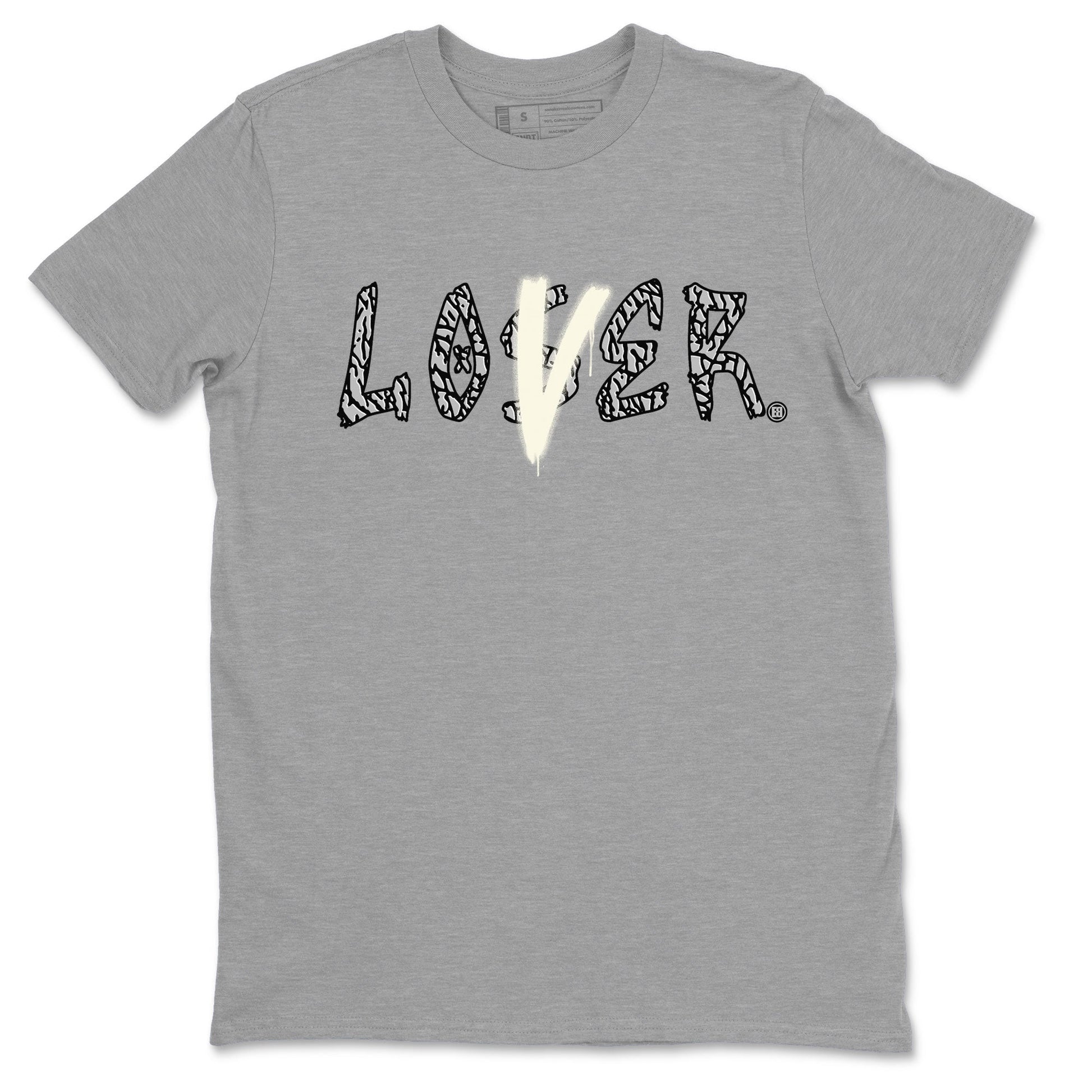 AJ3 Retro Off Noir shirt to match jordans Loser Lover sneaker tees Air Jordan 3 Off Noir SNRT Sneaker Tees Casual Crew Neck T-Shirt Unisex Heather Grey 2 T-Shirt