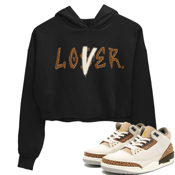 Air Jordan 3 Palomino shirt to match jordans Loser Lover sneaker tees Jordan 3 Retro Palomino SNRT Sneaker Release Tees Black 1 Crop T-Shirt