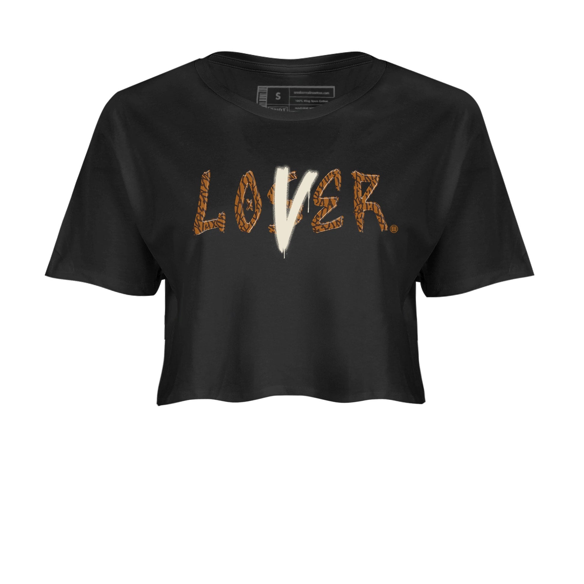 Air Jordan 3 Palomino shirt to match jordans Loser Lover sneaker tees Jordan 3 Retro Palomino SNRT Sneaker Release Tees Black 2 Crop T-Shirt