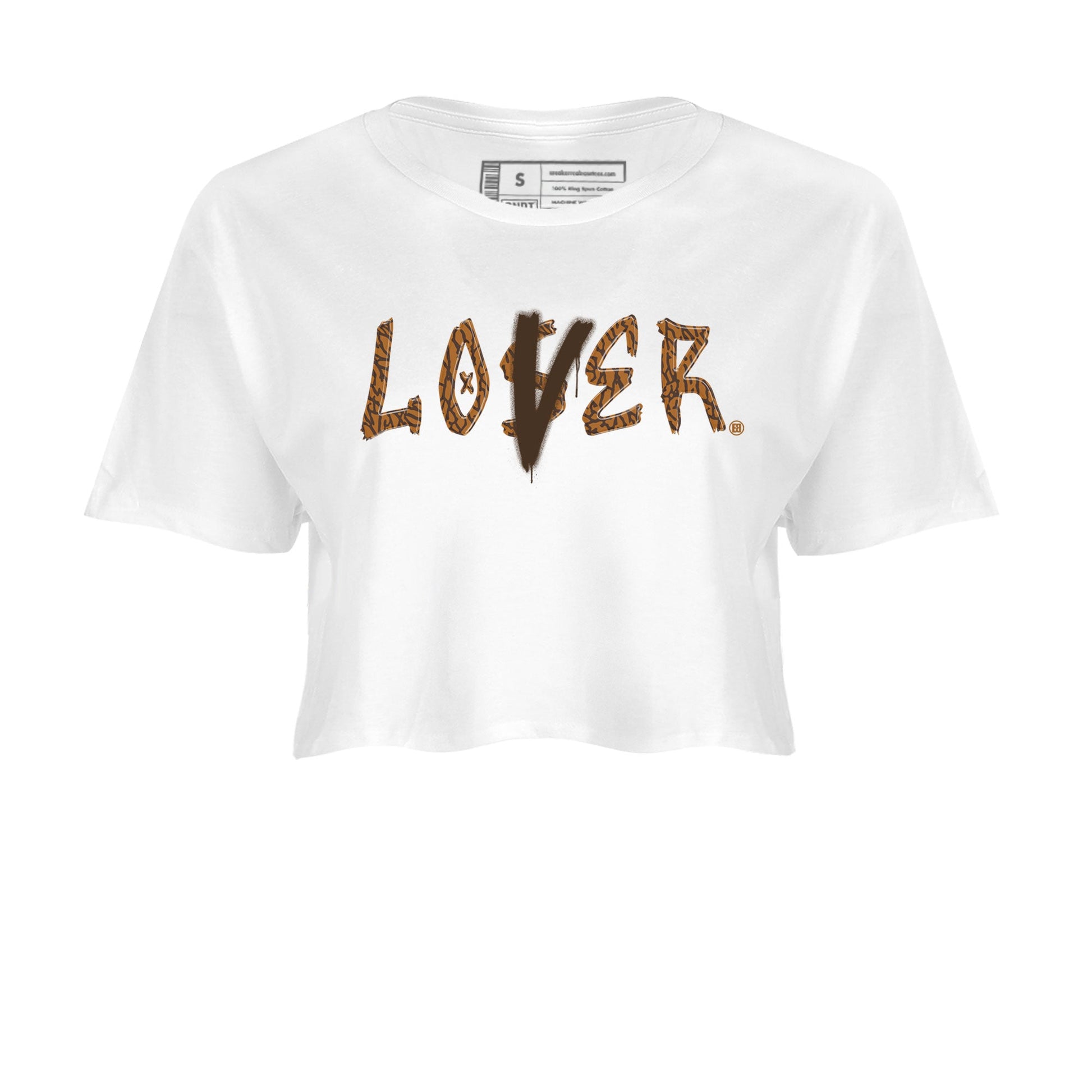 Air Jordan 3 Palomino shirt to match jordans Loser Lover sneaker tees Jordan 3 Retro Palomino SNRT Sneaker Release Tees White 2 Crop T-Shirt