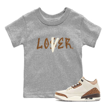 Air Jordan 3 Palomino shirt to match jordans Loser Lover sneaker tees Jordan 3 Retro Palomino SNRT Sneaker Release Tees Baby Toddler Heather Grey 1 T-Shirt