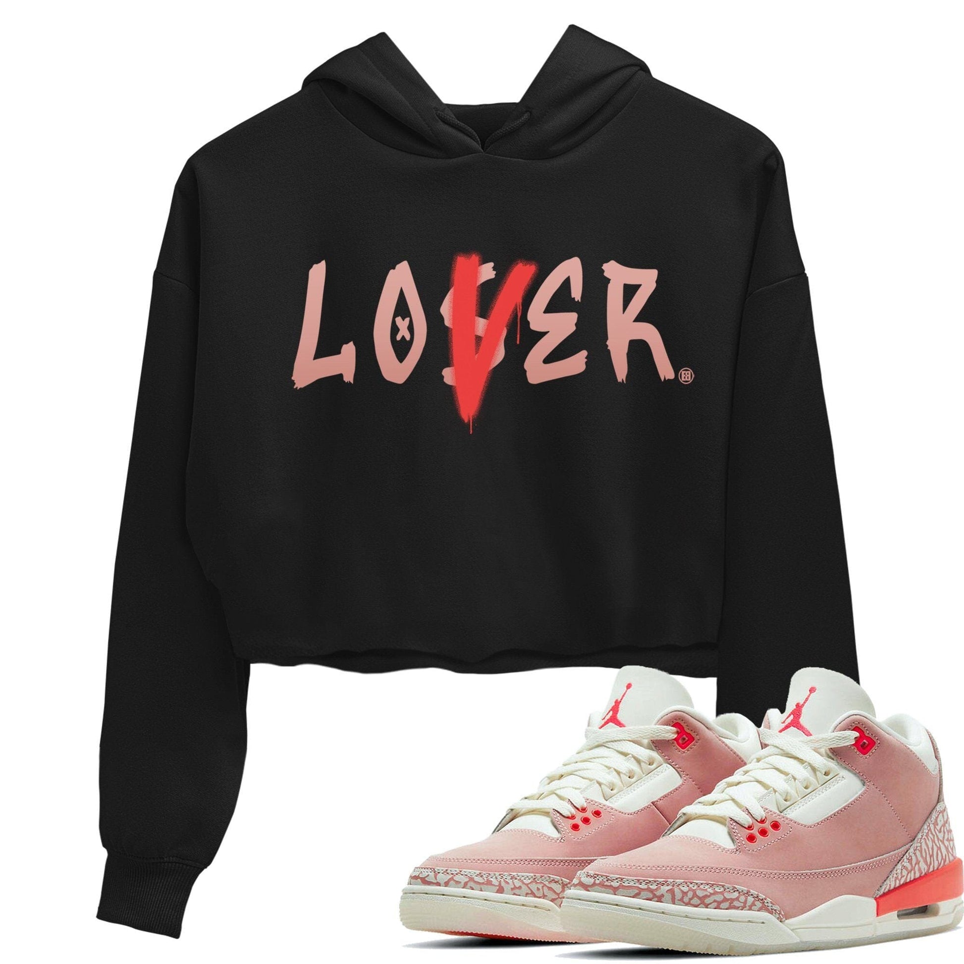 Jordan 3 Rust Pink Sneaker Match Tees Loser Lover Sneaker Tees Jordan 3 Rust Pink Sneaker Release Tees Women's Shirts