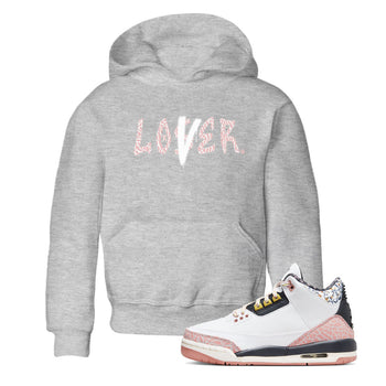 Air Jordan 3 GS Vintage Floral shirt to match jordans Loser Lover sneaker tees 3s Vintage Floral SNRT sneaker release tees baby toddler Heather Grey 1 cotton Shirt
