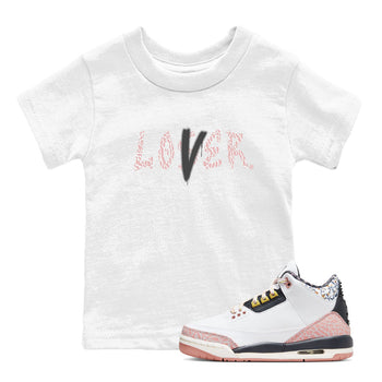 Air Jordan 3 GS Vintage Floral shirt to match jordans Loser Lover sneaker tees 3s Vintage Floral SNRT sneaker release tees baby toddler White 1 cotton Shirt