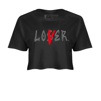 Air Jordan 4 Bred Reimagined shirt to match jordans Loser Lover sneaker tees 4s Bred Reimagined SNRT Sneaker Release Tees Black 2 crop length shirt