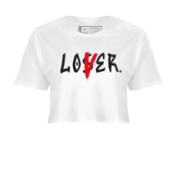 Air Jordan 4 Bred Reimagined shirt to match jordans Loser Lover sneaker tees 4s Bred Reimagined SNRT Sneaker Release Tees White 2 crop length shirt