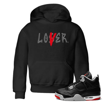 Air Jordan 4 Bred Reimagined shirt to match jordans Loser Lover sneaker tees 4s Bred Reimagined SNRT sneaker release tees baby toddler Black 1 cotton Shirt