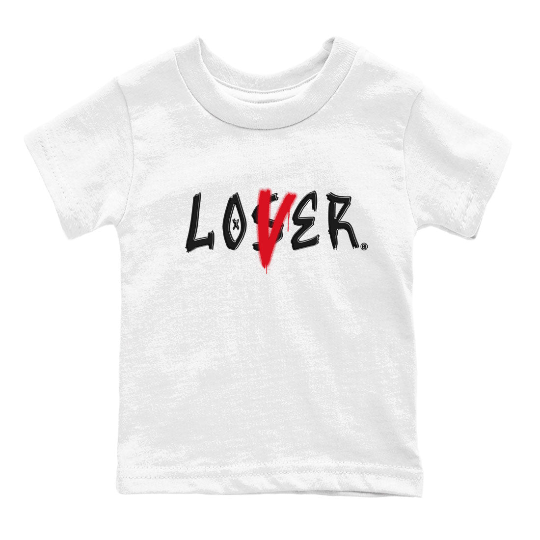 Air Jordan 4 Bred Reimagined shirt to match jordans Loser Lover sneaker tees 4s Bred Reimagined SNRT sneaker release tees baby toddler White 2 cotton Shirt