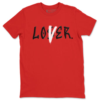 Air Jordan 4 Bred Reimagined shirt to match jordans Loser Lover sneaker tees 4s Bred Reimagined SNRT Sneaker Release Tees unisex cotton Red 2 crew neck shirt
