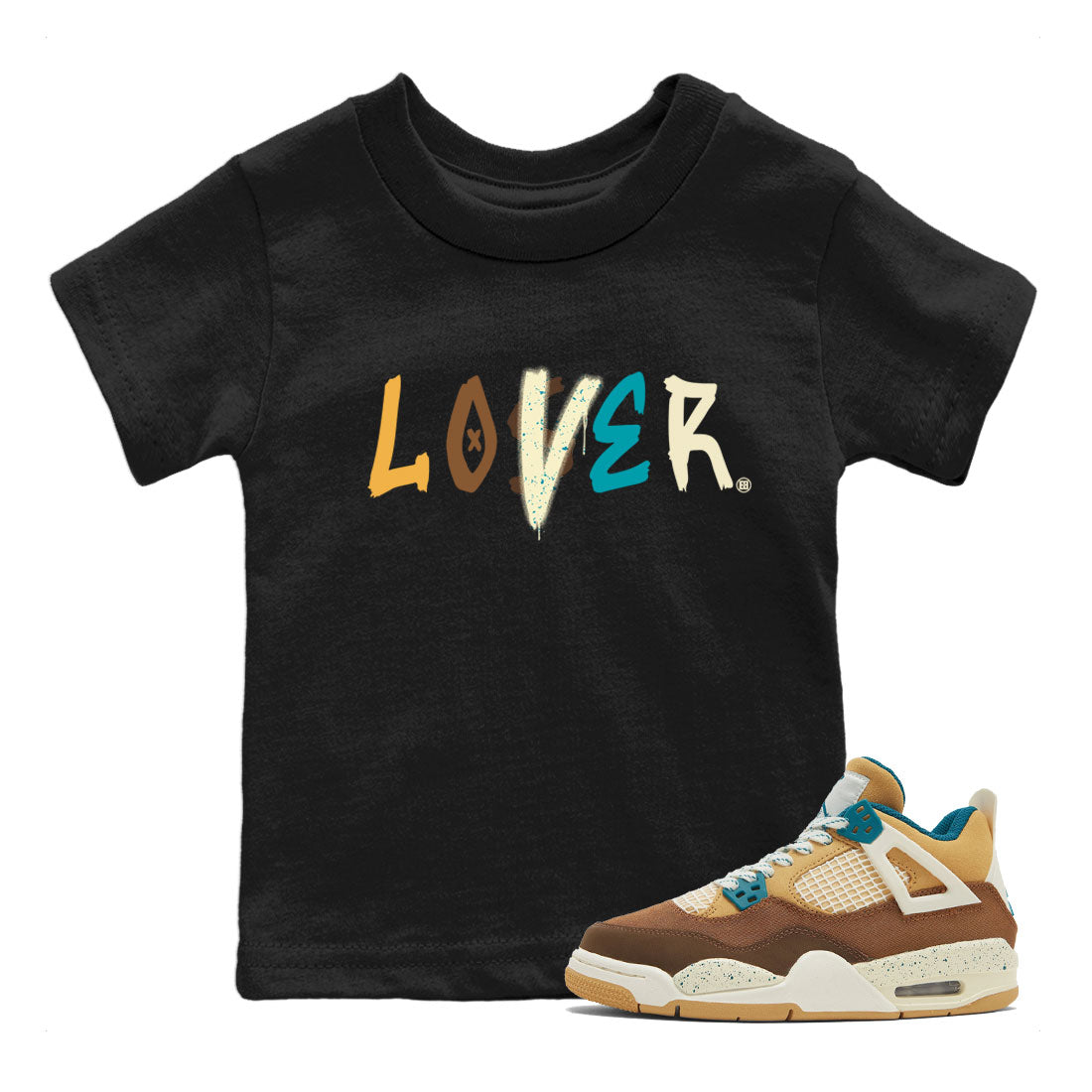 4s Cacao Wow shirt to match jordans Loser Lover sneaker tees Air Jordan 4 Cacao Wow SNRT Sneaker Release Tees Baby Toddler Black 1 T-Shirt