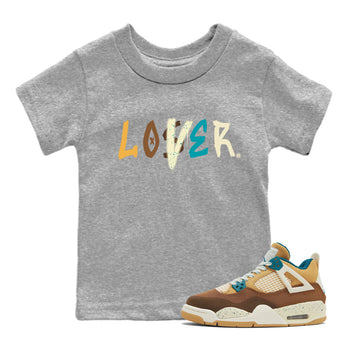4s Cacao Wow shirt to match jordans Loser Lover sneaker tees Air Jordan 4 Cacao Wow SNRT Sneaker Release Tees Baby Toddler Heather Grey 1 T-Shirt