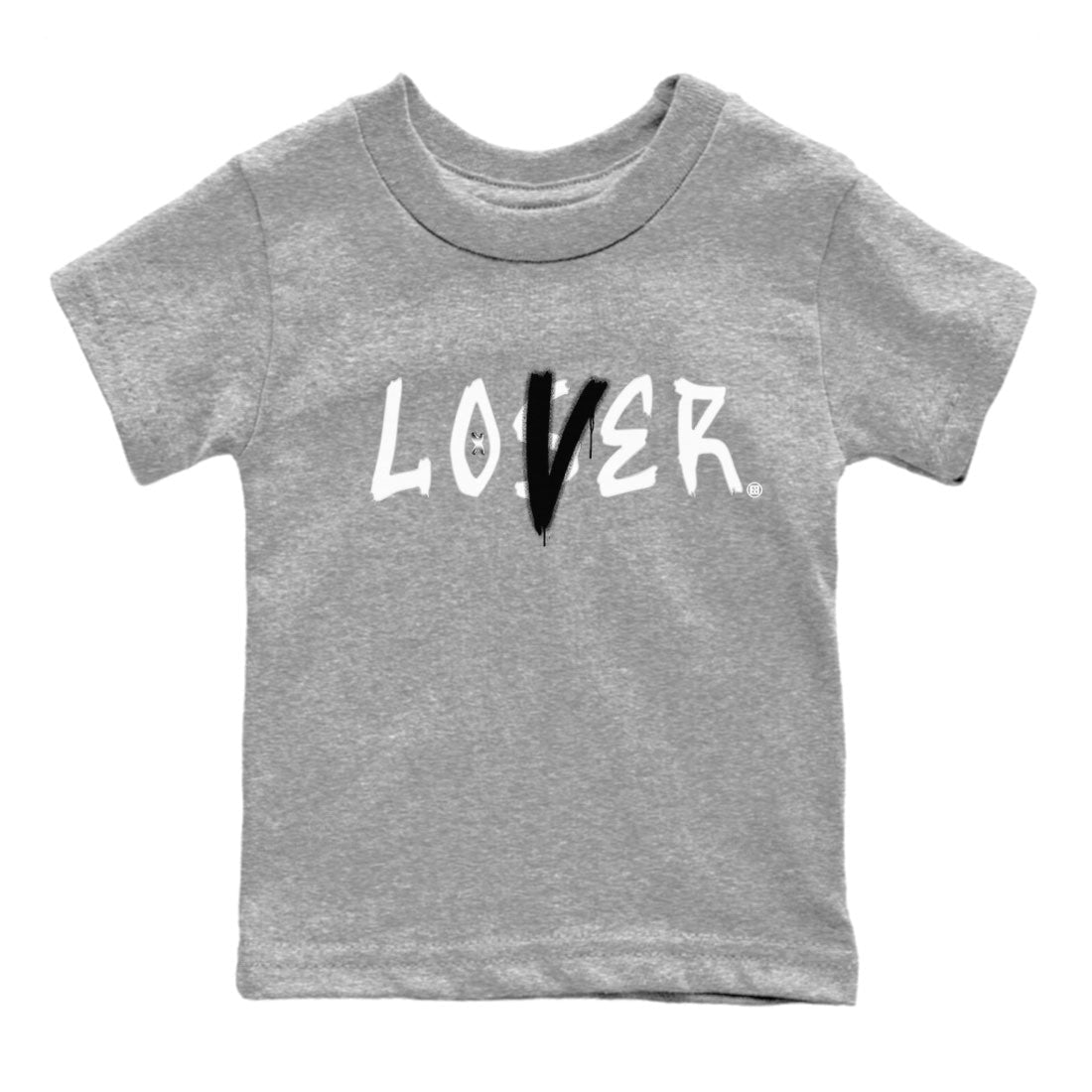 Air Jordan 4 Retro Frozen Moments shirt to match jordans Loser Lover sneaker tees AJ4 Frozen Moments SNRT Sneaker Release Tees Baby Toddler Heather Grey 2 T-Shirt