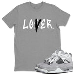 Air Jordan 4 Retro Frozen Moments shirt to match jordans Loser Lover sneaker tees AJ4 Frozen Moments SNRT Sneaker Release Tees Unisex Heather Grey 1 T-Shirt