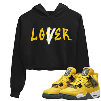Jordan 4 Lightning Sneaker Match Tees Loser Lover Sneaker Tees Jordan 4 Lightning Sneaker Release Tees Women's Shirts