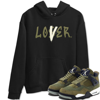 Air Jordan 4 Medium Olive shirt to match jordans Loser Lover sneaker match tees 4s Olive SNRT Sneaker Release Tees Unisex Black 1 T-Shirt
