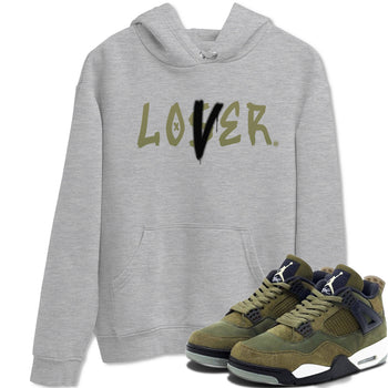 Air Jordan 4 Medium Olive shirt to match jordans Loser Lover sneaker match tees 4s Olive SNRT Sneaker Release Tees Unisex Heather Grey 1 T-Shirt