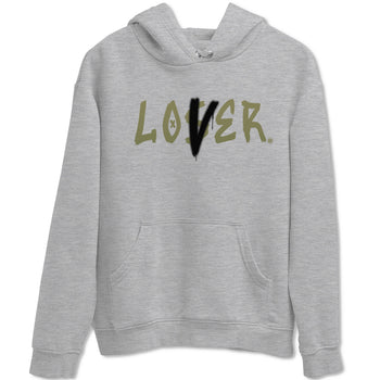 Air Jordan 4 Medium Olive shirt to match jordans Loser Lover sneaker match tees 4s Olive SNRT Sneaker Release Tees Unisex Heather Grey 2 T-Shirt