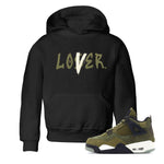 Air Jordan 4 Medium Olive shirt to match jordans Loser Lover sneaker match tees 4s Olive SNRT Sneaker Release Tees Baby Toddler Black 1 T-Shirt