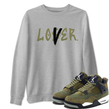 Air Jordan 4 Medium Olive shirt to match jordans Loser Lover sneaker match tees 4s Olive SNRT Sneaker Release Tees Unisex Heather Grey 1 T-Shirt