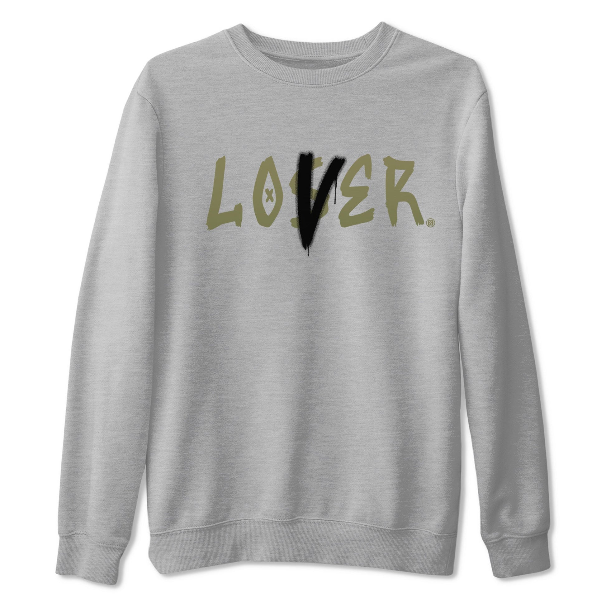 Air Jordan 4 Medium Olive shirt to match jordans Loser Lover sneaker match tees 4s Olive SNRT Sneaker Release Tees Unisex Heather Grey 2 T-Shirt