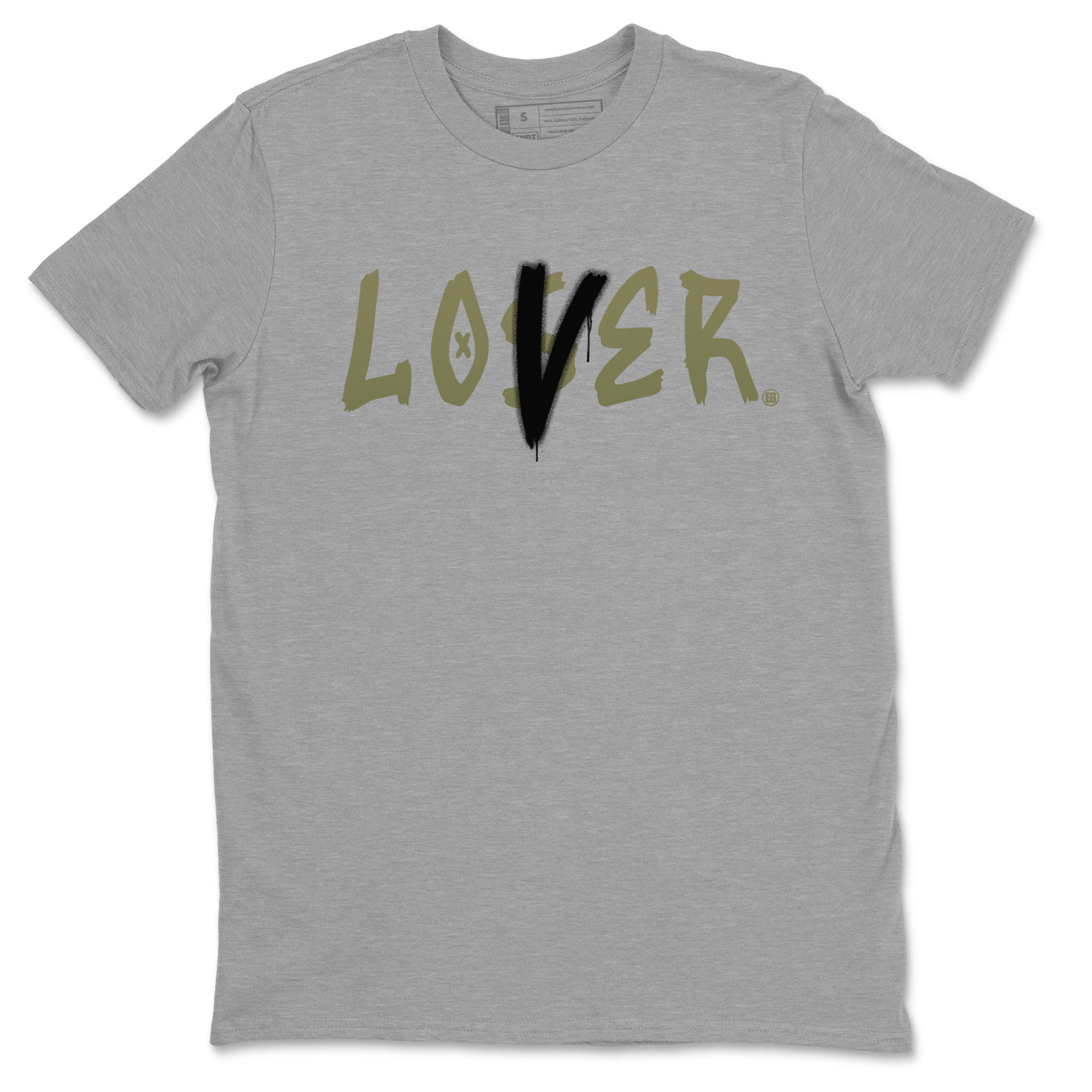 Air Jordan 4 Medium Olive shirt to match jordans Loser Lover sneaker match tees 4s Olive SNRT Sneaker Release Tees Unisex Heather Grey 2 T-Shirt