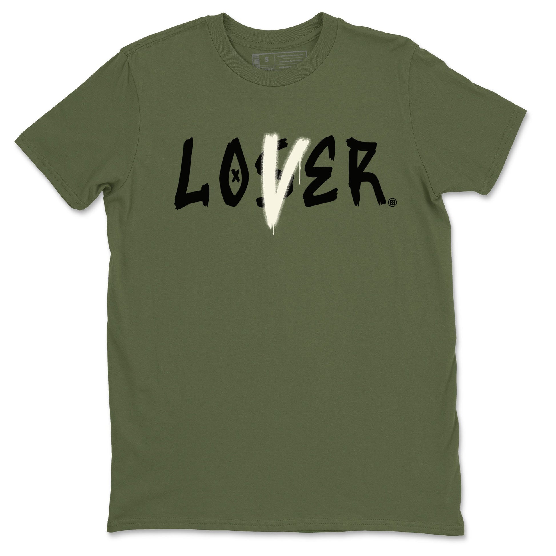 Air Jordan 4 Medium Olive shirt to match jordans Loser Lover sneaker match tees 4s Olive SNRT Sneaker Release Tees Unisex Military Green 2 T-Shirt