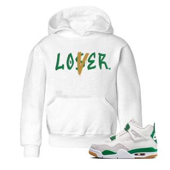 Jordan 4 Pine Green SB Sneaker Match Tees Loser Lover Sneaker Tees Nike SB x Jordan 4 Pine Green Sneaker Tees Sneaker Release Shirts Kids Shirts White 1