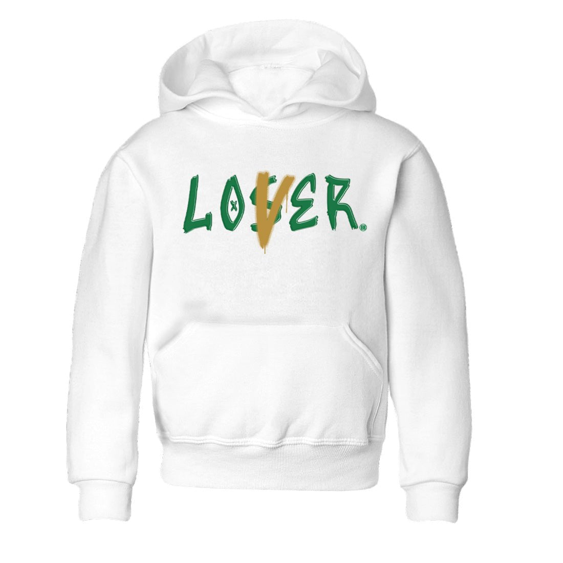 Air Jordan 4 Pine Green Sneaker Match Tees Loser Lover Sneaker Tees Nike SB x Jordan 4 Pine Green Sneaker Release Tees Kids Shirts White 2
