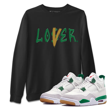 Air Jordan 4 Pine Green Loser Lover Crew Neck Sneaker Tees Nike SB x Jordan 4 Pine Green Sneaker T-Shirts Washing and Care Tip