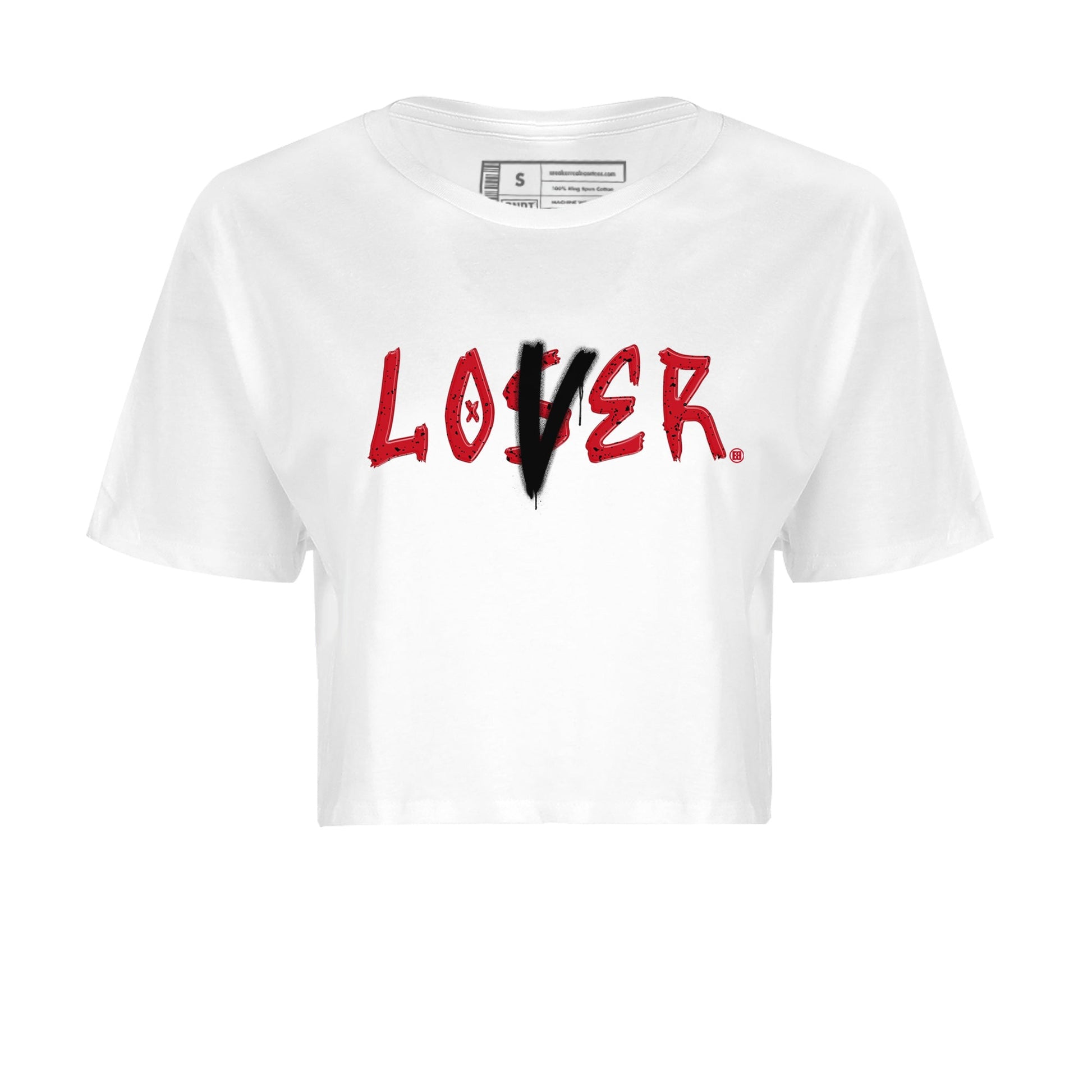Jordan 4 Red Cement Tees Outfits Loser Lover Sneaker Tees Air Jordan 4 Red Cement Sneaker Release Tees Women's Shirts White 2