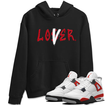 Jordan 4 Red Cement Tees Outfits Loser Lover Sneaker Tees Air Jordan 4 Red Cement Sneaker Release Tees Unisex Shirts Black 1