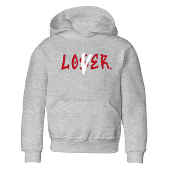 Jordan 4 Red Cement Tees Outfits Loser Lover Sneaker Tees Air Jordan 4 Red Cement Sneaker Release Tees Kids Shirts Heather Grey 2