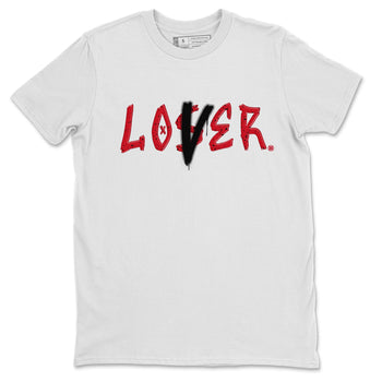 Jordan 4 Red Cement Tees Outfits Loser Lover Sneaker Tees Air Jordan 4 Red Cement Sneaker Release Tees Unisex Shirts White 2