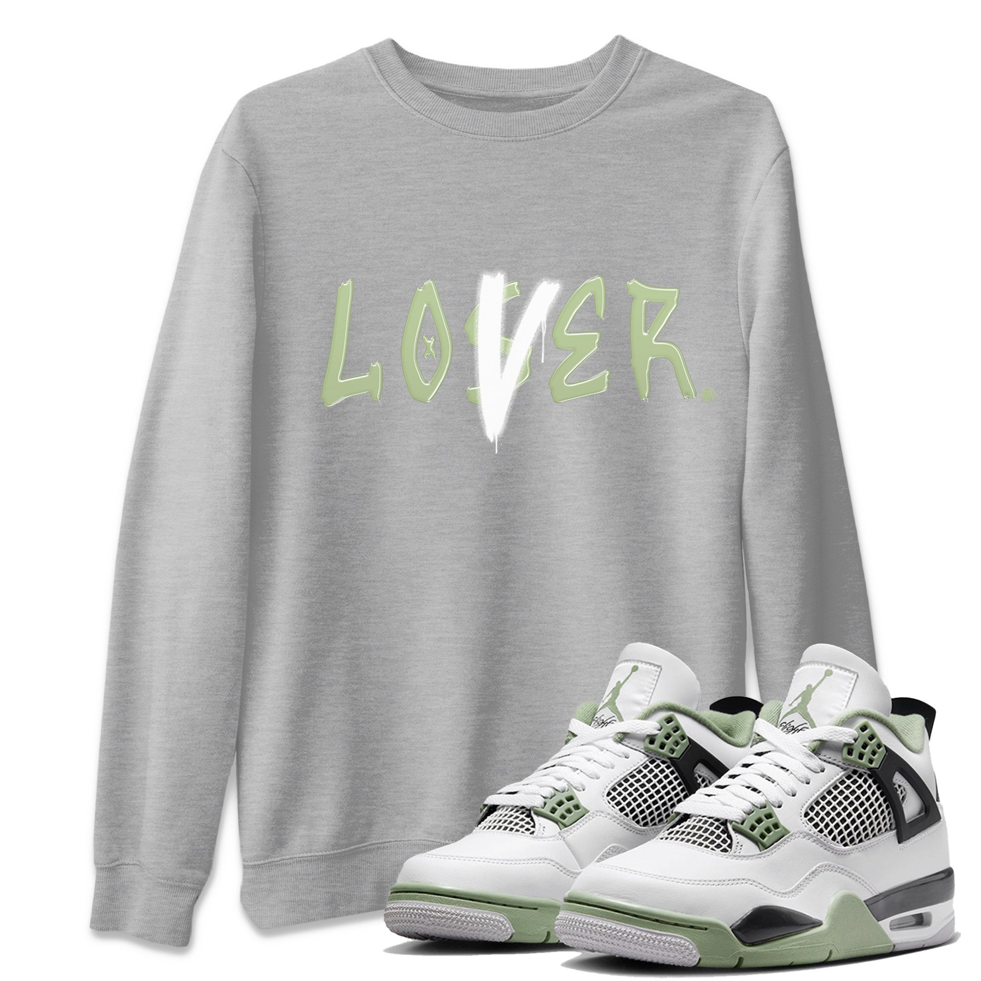 Jordan 4 Seafoam Sneaker Match Tees Loser Lover Sneaker Tees Jordan 4 Seafoam Sneaker Release Tees Unisex Shirts