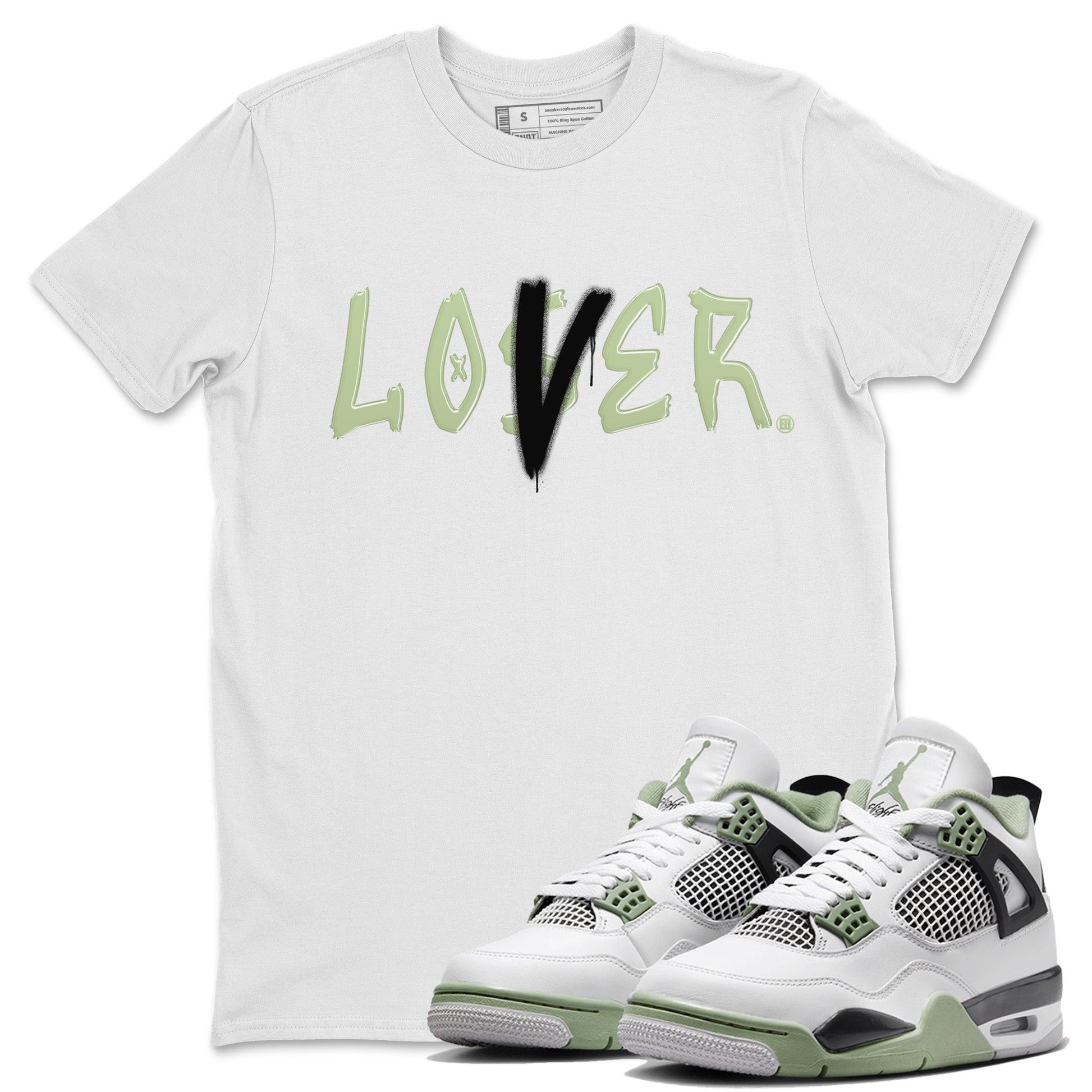 Jordan 4 Seafoam Sneaker Match Tees Loser Lover Sneaker Tees Jordan 4 Seafoam Sneaker Release Tees Unisex Shirts